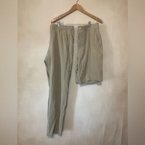 Ben Hogan men's 32 waist 30 length flat front khaki dri fit golf pants & shorts